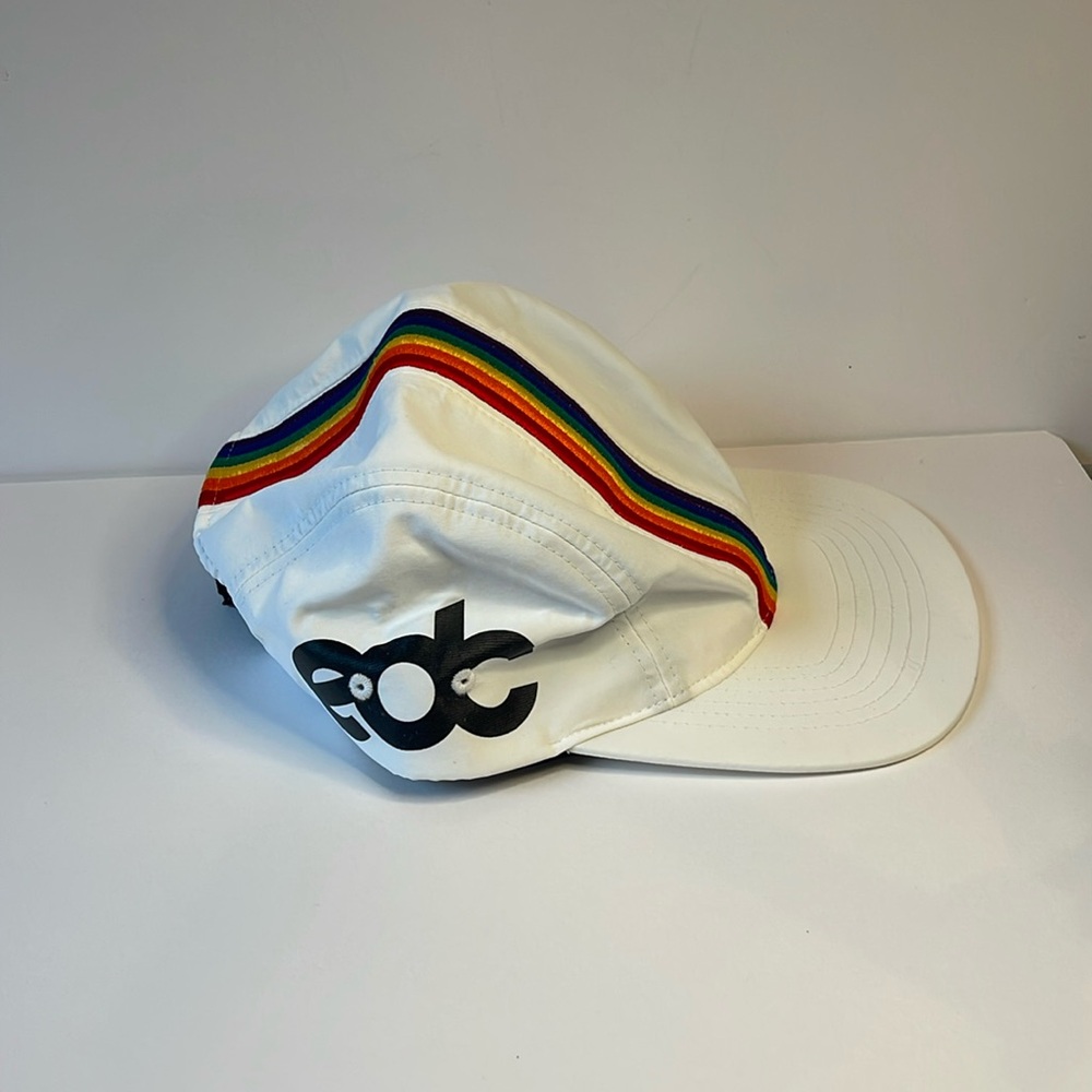 Insomniac EDC Electric Daisy Carnival White Rainbow Strapback Hat Rave